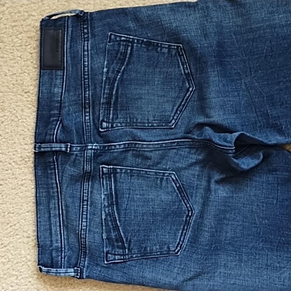 Express Midrise Ankle Denim Jeggings Women's Size 2 Stretch Performance Y2K Blue - Picture 6 of 10